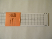 Series of 100 blank cardboard-strips for 20-notes mechanisms 